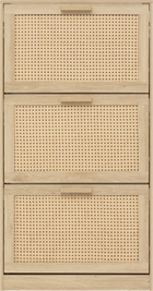 5five Simply Smart, Cane, szafka na buty wąska wysoka, plecionka wiedeńska, 60-24-113 cm