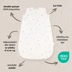 Albero Mio, Mini Hearts, śpiworek do spania, muślinowy,TOG 0.5, rozmiar M