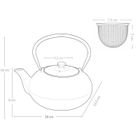 Aromelio, Nomi, czajnik żeliwny z zaparzaczem, 800 ml