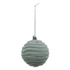 Atmosphera, zestaw bombek z brokatowym wzorem, 8 cm