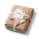 BabyOno, kocyk bawełniany z ociepleniem, beżowy, 75-100 cm