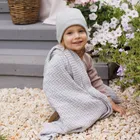 BabyOno, kocyk dzianinowy, bawełniany, szary