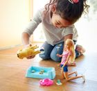 Barbie, Narodziny piesków, zestaw z lalką i figurkami