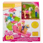Barbie, On the Go, Wyścig kucyków, zestaw z kucykiem i lalką