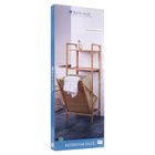 Bathroom Solutions, regał łazienkowy z koszem na pranie, bambusowy