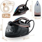 Berdsen, stacja parowa żelazko, generator pary, ceramiczna powłoka, 3000W, BD-334