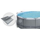 Bestway, basen stelażowy z pompą filtrującą i akcesoriami, owalny, 488-305-107 cm, zestaw 12w1