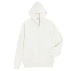 Biała rozpinana bluza z kapturem oversize NOWEAR