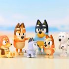 Bluey, rodzinka, figurki, 8 szt.