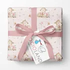 Bocioland, pieluszki muślinowe, marszczone, różowe, 70-70 cm, 3 szt.