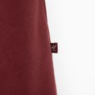 Bordowe spodnie dresowe unisex z szerokimi nogawkami NOWEAR