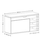 Boximo, Gradia, szafka na buty z siedziskiem i wysuwanymi półkami, 100-34-50 cm
