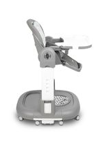 Caretero, Sitron 3w1, krzesełko do karmienia z funkcją huśtawki i chodzika, grey