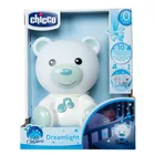 Chicco, First Dreams, lampka nocna Miś, niebieska, uspokajacz z dźwiękami