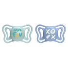 Chicco, Physioforma Light, smoczek uspokajający, silikonowy, niebieski, 6-16 m, 2 szt.
