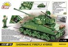 Cobi, Historical Collection, World War II, Sherman IC Firefly Hybrid, Klocki, 1:35, 601 elementów