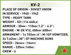 Cobi, Historical Collection, WWII, KV-2, 1:48, klocki, 510 elementów
