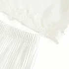 Cool Club, Komplet dziewczęcy, Bluzka z krótkim rękawem, Spodnie materiałowe, wide, biały