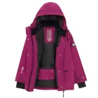 Cool Club, Wodoszczelna kurtka narciarska dziewczęca z kapturem, ocieplana, różowa