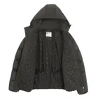 Czarna ocieplana kurtka z kapturem NOWEAR