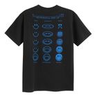 Czarny t-shirt o kroju relaxed S.W.Smiley NOWEAR