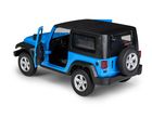 Daffi, MSZ, Jeep Wrangler, pojazd, model metalowy, niebieski, 1:32