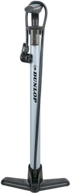Dunlop, pompka warsztatowo rowerowa, 140 psi, 96 bar, szara