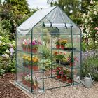 Edenia, Miva, mini szklarnia foliowa z półkami, 73-143-195 cm