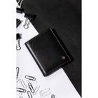 Etui na dokumenty, czarne, skórzane, Rovicky