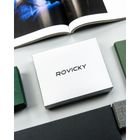 Etui na dokumenty, czerwone, skórzane, Rovicky