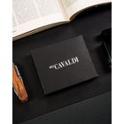 Etui na karty, czarne, skórzane, 4U Cavaldi