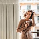 Eurofirany, zasłona gotowa, Alita, na szelkach, 140-250 cm, beżowy