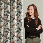 Eurofirany, zasłona gotowa, Ambra, 140-250 cm, granatowy