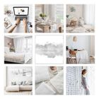 Eurofirany, zasłona zaciemniająca gotowa, Logan, 140-175 cm, biały