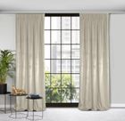 Eurofirany, zasłona zaciemniająca gotowa, na taśmie, Rosa, 140-300 cm, beżowy