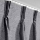 Eurofirany, zasłona zaciemniająca gotowa, Nelisa, 210-270 cm, grafitowy