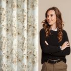 Eurofirany, zasłona zaciemniająca gotowa, Oleni, 140-250 cm, beżowy