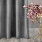 Eurofirany, zasłona zaciemniająca gotowa, Rosa, 140-250 cm, stalowy