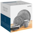 Excellent Houseware, serwis obiadowy, porcelanowy, 16 elementów