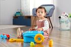 Fisher-Price, Mega Bloks, Mobilna walizeczka z klockami, 16 elementów