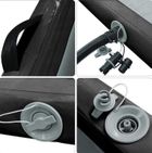 Hedo, airtrack, materac gimnastyczny, ścieżka, czarny, 400-100-20 cm