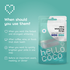 Hello Coco, Whitening Strips, paski wybielające z pap, 10 szt.