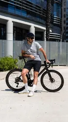 HJC, Crosser, kask rowerowy, czarny, rozmiar S
