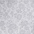 Homla, Claro, narzuta, żakardowa w kwiatowy wzór szara, 200-220 cm