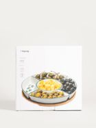 Homla, Fincan, półmisek, w zielone liście, 30 cm