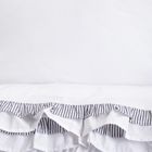 Homla, Tessia, pościel, bawełniana z podwjną falbanką, 160-200 cm