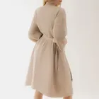 Homla, Vaffel, szlafrok, beżowy, rozmiar S/M