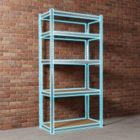 Humberg, regał magazynowy, metalowy, srebrny, 183-90-40 cm, HR-853