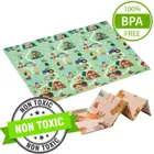 Humbi, dwustronna mata edukacyjna z pianki XPE, wieś i las, 180-200 cm