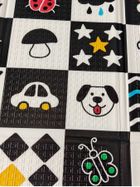 Humbi, mata edukacyjna 2w1 z pianki XPE, alfabet: wersja niemiecka, 120-180 cm